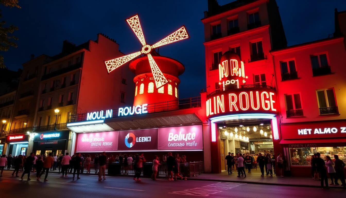 Bar Le Rouge Montmartre - décor rouge sombre et velours élégant